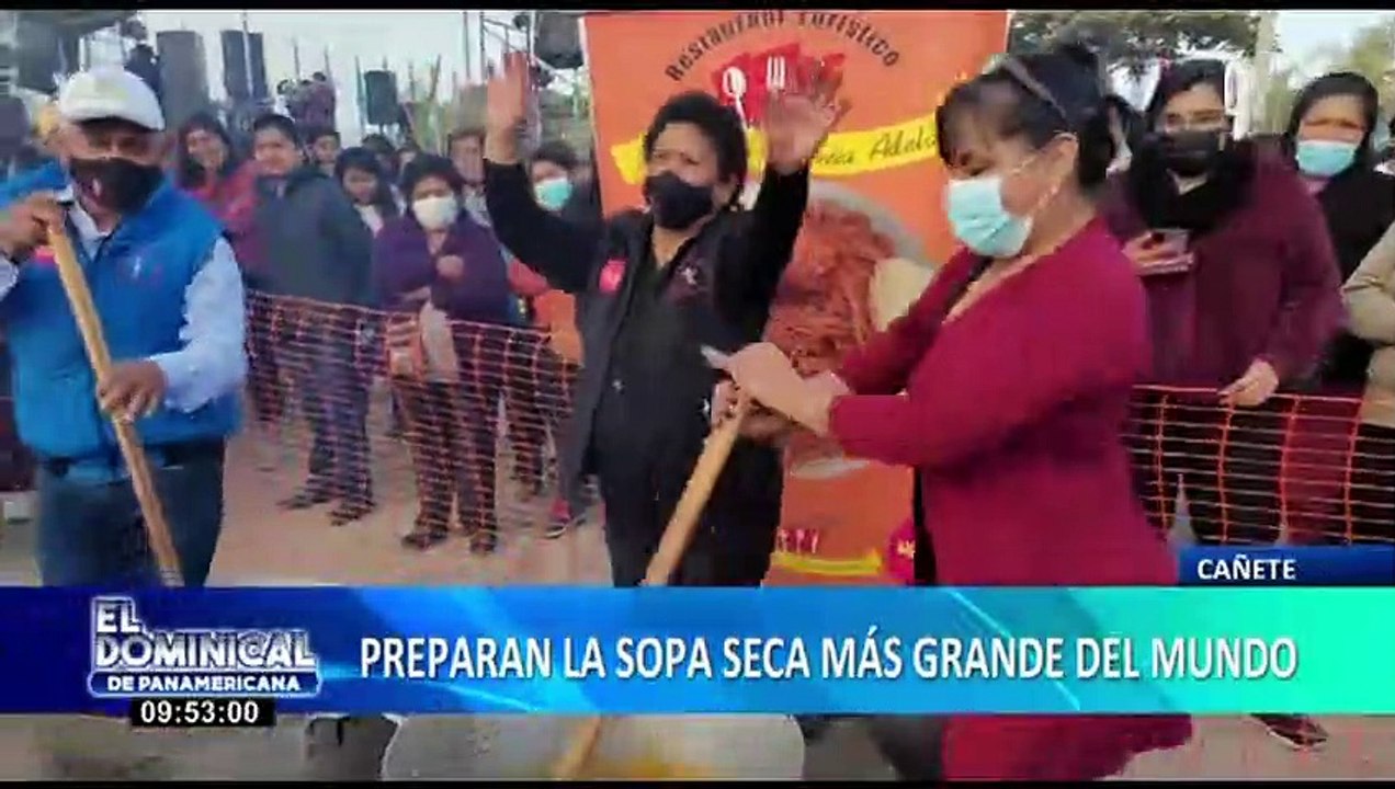 Preparan la sopa seca más grande del mundo por el aniversario de Cañete