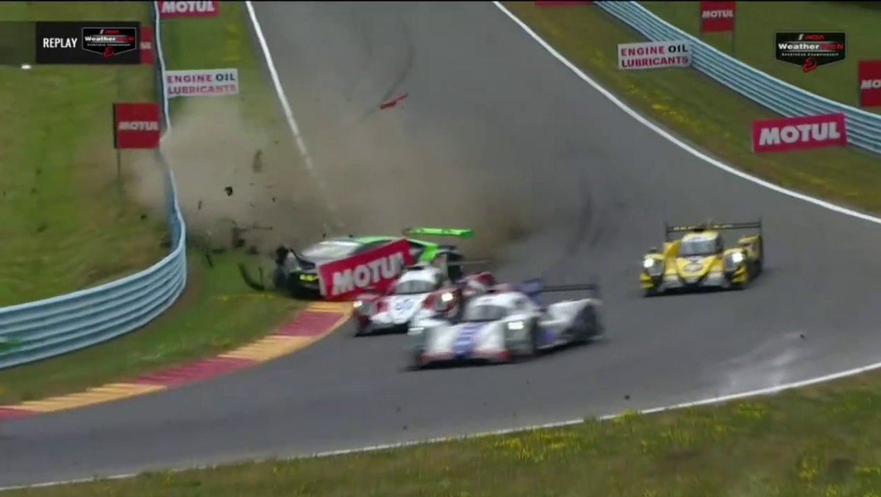Imsa 2022 6Hrs Watkins Glen Race Westphal Huge Crash