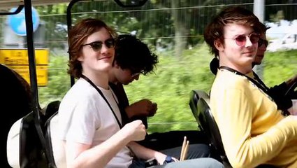 Palma Violets Walk On Stage at Isle Of Wight 2013