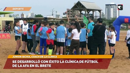 Se desarrolló con éxito la clínica de fútbol de la AFA en el Brete