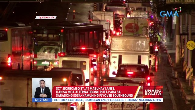 Sct. Borromeo St. at Mabuhay Lanes, ilan sa mga alternatibong ruta para sa saradong EDSA-Kamuning Flyover Southbound | UB