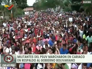 Download Video: Sucre | Pueblo de Cariaco se movilizó en respaldo a las políticas públicas del Gobierno Bolivariano