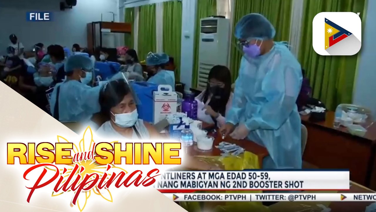 Iba pang frontliners at mga edad 50-59, posibleng payagan nang mabigyan ng 2nd booster shot