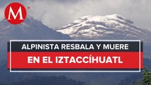 Hombre resbala y muere en el volcán Iztaccíhuatl