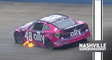 Alex Bowman spins after slight contact with Corey LaJoie