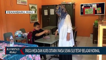 Pasca Meja Dan Kursi Ditarik Paksa Siswa Slb Tetap Belajar Normal