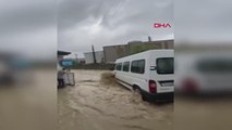 Bartın'da Organize Sanayi Bölgesini sel suları bastı