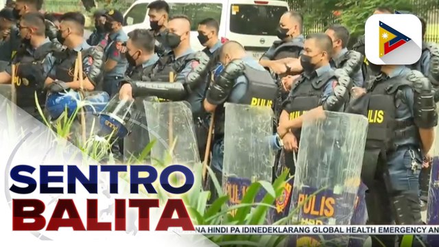 PNP, AFP, at PCG, nagsagawa ng rehearsal ngayong araw sa labas ng National Museum bilang paghahanda sa inagurasyon ni Pres.-elect Marcos; Gun ban sa Metro Manila, epektibo na habang ang ilang mga kalsada sa Maynila, sarado na