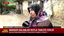 Zonguldak'ta sel felaketi: Mağdur vatandaş yaşadıklarını gözyaşları ile anlattı