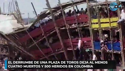 Télécharger la video: El derrumbe de una plaza de toros deja al menos cuatro muertos y 500 heridos en Colombia