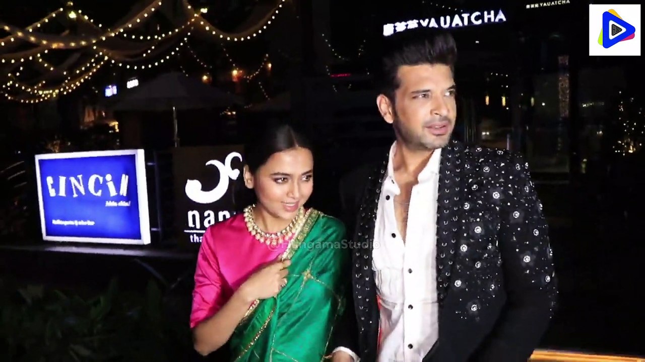 Tejran - Karan Kundrra  Tejasswi Prakash Dinner At Restaurant