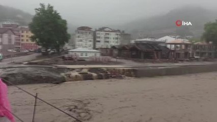 Geçen sene selin yaşandığı Bozkurt'ta dere yataklarında su seviyesi yükseldi