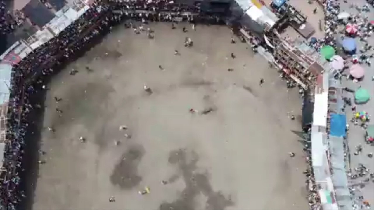 Tribüne bei Stierkampf stürzt ein – vier Tote