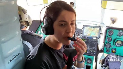 Jandarma'nın kadın pilotu da sahadaydı! "Bu işi yaptığım için gurur duyuyorum"