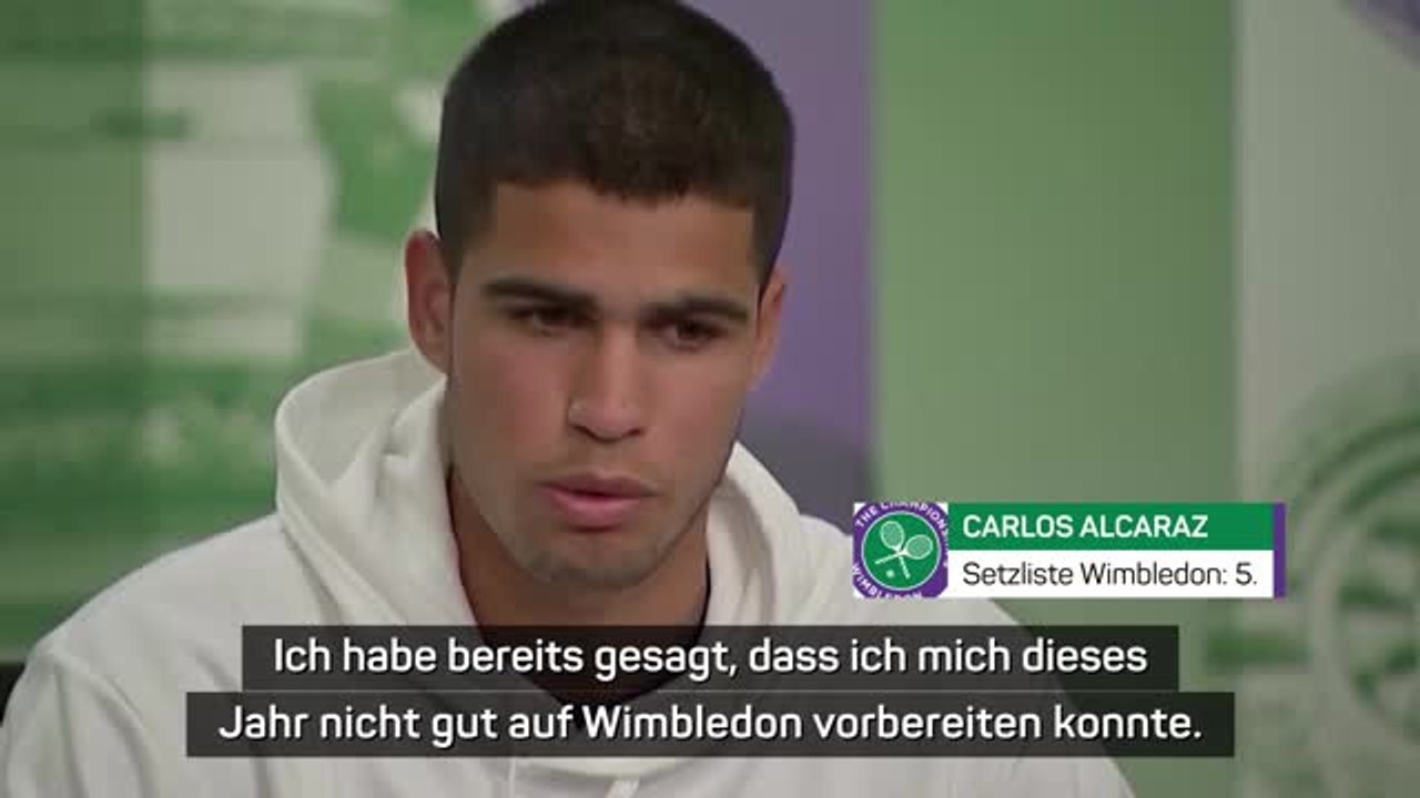 Alcaraz fühlt sich “nicht gut vorbereitet, aber...”
