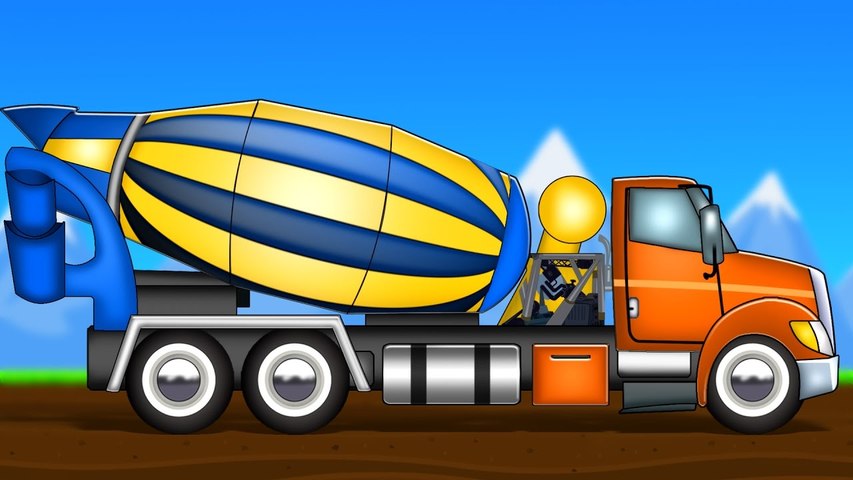 Concrete Mixer - Formation and Uses - Construction Vehicles by Kids TV Channel