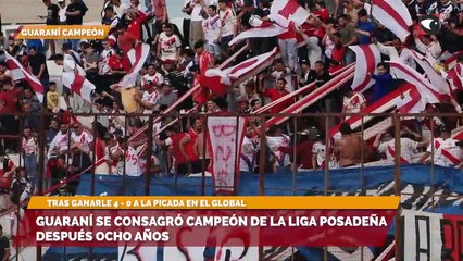 Guaraní se consagró campeón de la Liga Posadeña después ocho años