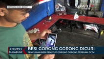 Pencurian Besi Penutup Gorong Gorong Terekam CCTV
