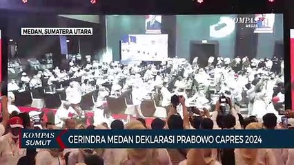 Gerindra Medan Deklarasikan Dukungan untuk Prabowo Subianto