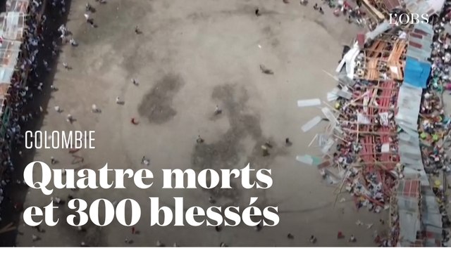 Au moins quatre morts : le dramatique effondrement des gradins d'une arène en Colombie