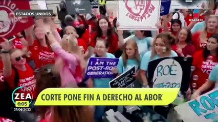 Corte de Estados Unidos pone fin a derecho al aborto