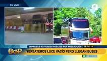 Día 1 de paro: Escasos buses interprovinciales llegan a Terminal de Yerbateros