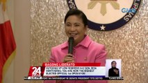 Outgoing VP Leni Robredo kay Sen. Risa Hontiveros: You are now the highest elected official sa oposisyon | 24 Oras