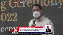 Sec. Duque, nagpaabot ng pasasalamat sa mga kawani ng DOH sa kaniyang huling flag raising ceremony; nagpasalamat kay Pres. Duterte sa pagtitiwala raw sa kaniya | 24 Oras