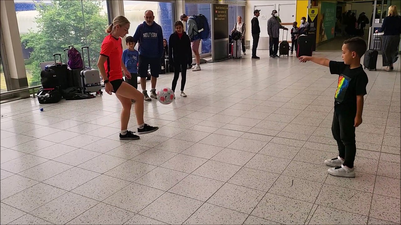 Shannon Ghee at Gatwick Airport