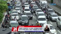 Ilang sasakyan, naipit sa trapiko dahil sa pagsasara ng southbound lane ng EDSA-Kamuning flyover | 24 Oras