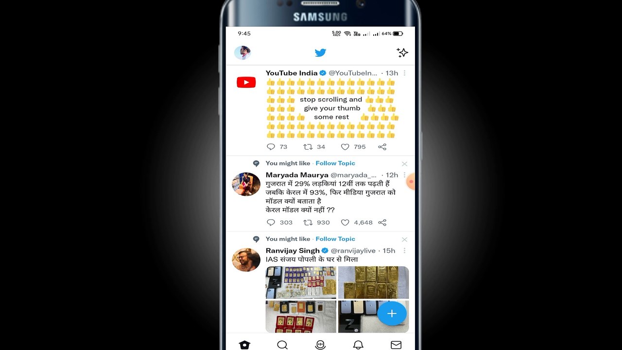 Not showing twitter notification with blue dot    enable twitter notification on mobile