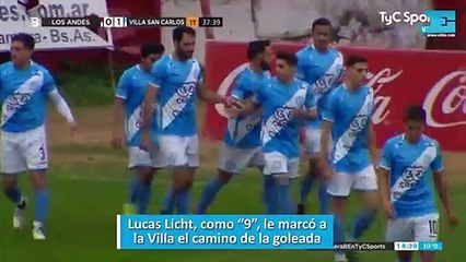 Lucas Licht, como “9”, le marcó a la Villa el camino de la goleada