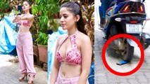 Urfi Javed Pink Bralette Look Viral, Rose की जगह फेका Phone Funny Video|Boldsky *Entertainment