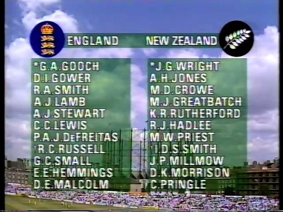 England v New Zealand 2nd ODI at The Oval May 25 1990