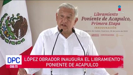 López Obrador inaugura el Libramiento Poniente de Acapulco