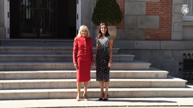 La primera dama de EEUU se reune con la reina Letizia
