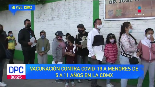 Inicia vacunación antiCovid a menores de 5 a 11 años en la CDMX