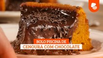 Bolo Piscina De Cenoura Com Chocolate - Receitas Tudogostoso