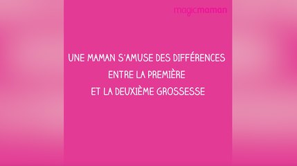 Une maman s’amuse des différences entre la première et la deuxième grossesse