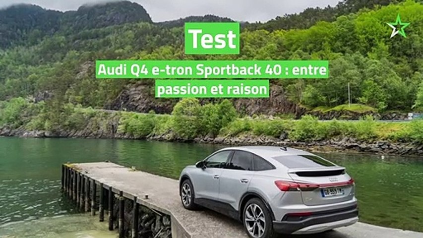 Test Audi Q4 e-tron Sportback 40 : entre passion...