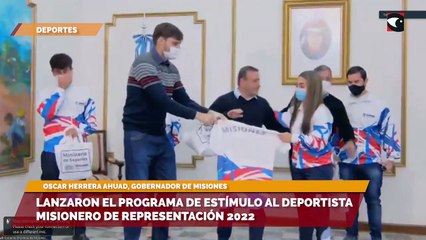 Lanzaron el programa de estímulo al deportista misionero de representación 2022