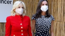 La reina Letizia y Jill Biden visitan la Asociación Española Contra el Cáncer