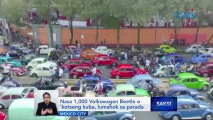 Nasa 1,000 Volkswagen Beetle o 'kotseng kuba, lumahok sa parada | Saksi