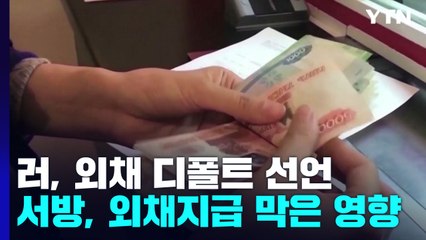 러시아, 104년 만에 외화표시 국채 디폴트..."금융시장 영향은 제한적" / YTN