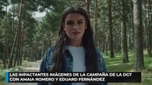 Las impactantes imágenes de la campaña de la DGT con Amaia Romero y Eduard Fernández