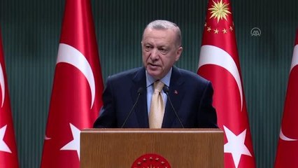 Cumhurbaşkanı Erdoğan, Kabine Toplantısı'nın ardından millete seslendi: (3)