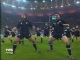 Rugby - all blacks haka vs france
