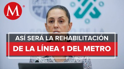 Sheinbaum habla sobre detalles de rehabilitación de la línea 1 del metro