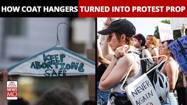 Roe Vs Wade: US SC kills abortion rights, why are coat hangers being used as a symbol of protest? 