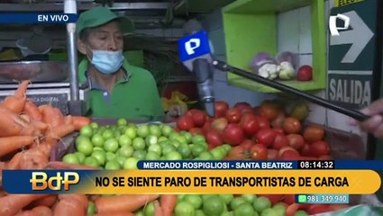 Paro Nacional: No hay desabastecimiento en mercados de la capital